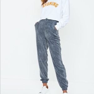 Grey Corduroy Joggers